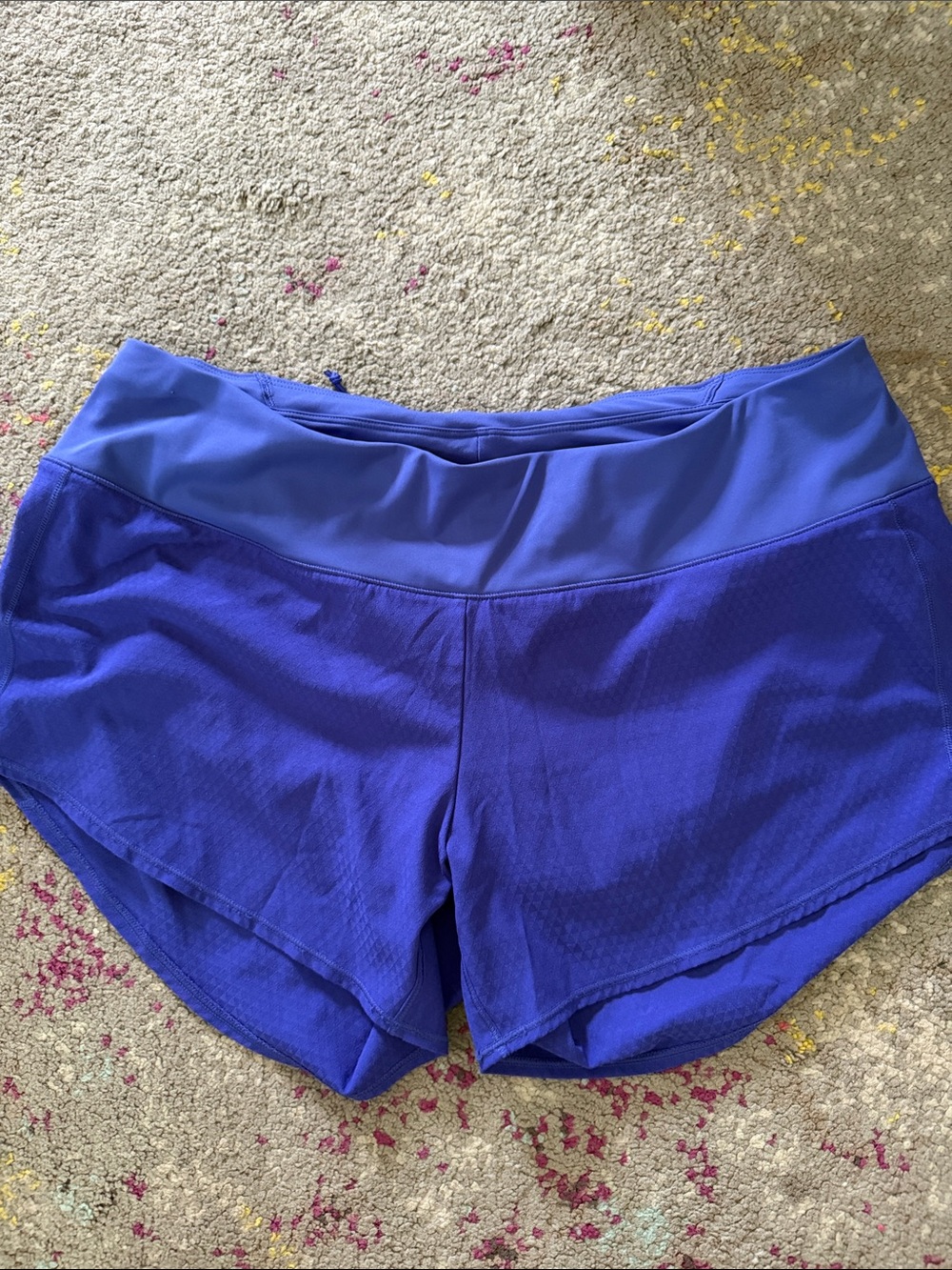Oiselle purple size 10 running shorts lined